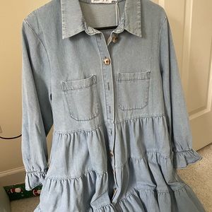 Long Sleeve Jean Dress